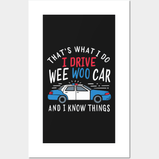 POLICE: Wee Woo Car Posters and Art